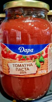 Томатная паста ТМ "ДАРА" 1100 г