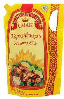 Майонез "Королівский Смак" 67%" дой-пак 1000 г