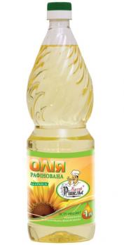 Масло подсолнечное рафинированное ТМ "Кухар Рішельє" 1 л